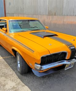 Yellow Mercury Cougar Car Diamond Painting