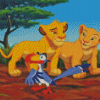 Zazu With Sarabi And Nala Diamond Painting