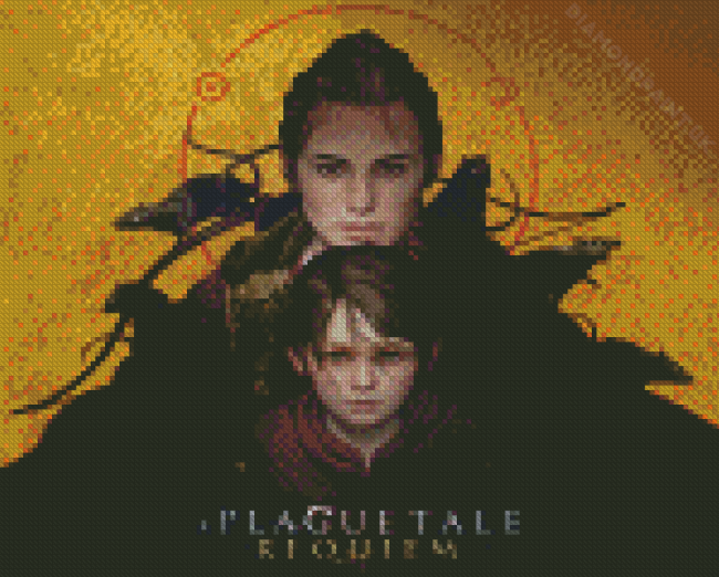 A Plague Tale Video Game Poster Diamond Painting