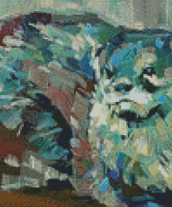 Abstract Otter Art Diamond Painting