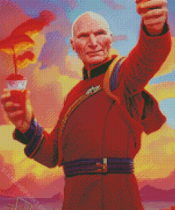 Aesthetic Captain Picard Diamond Painting