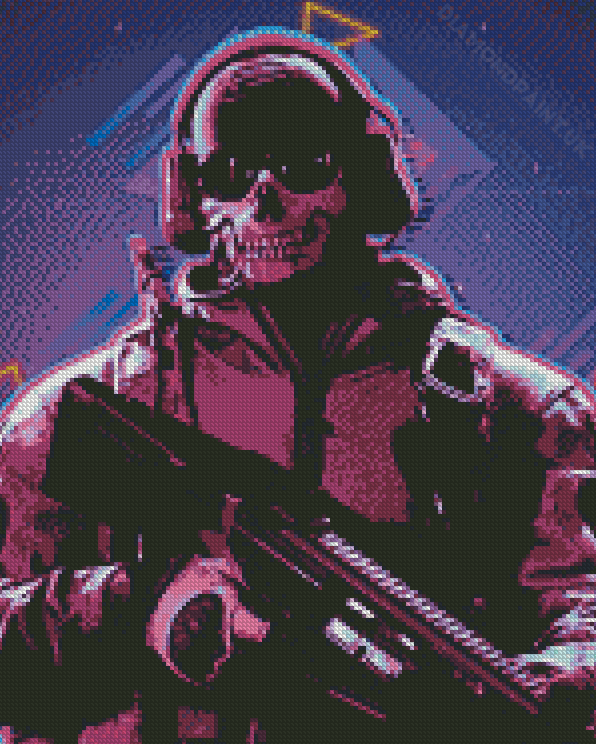 Aesthetic Ghost From Cod Diamond Painting