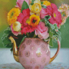 Aesthetic Teapot Flowers Diamond Painting