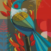 Aesthetic Tui Bird Diamond Painting