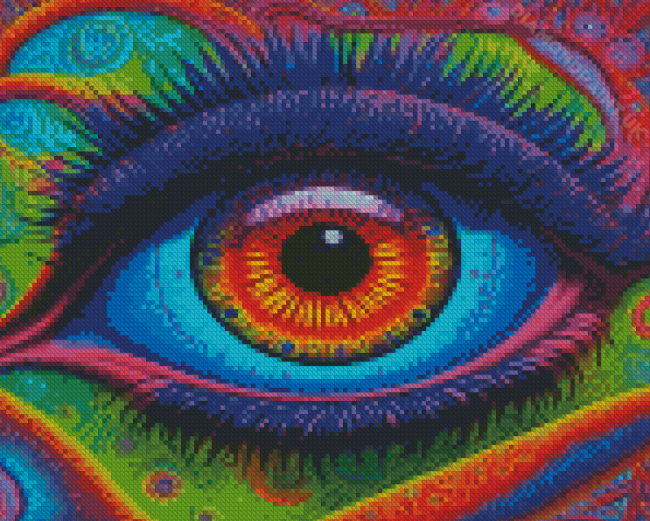 Aesthetic Colorful Eye Diamond Painting