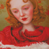 Beautiful Vintage Lady Ray Caesar Diamond Painting