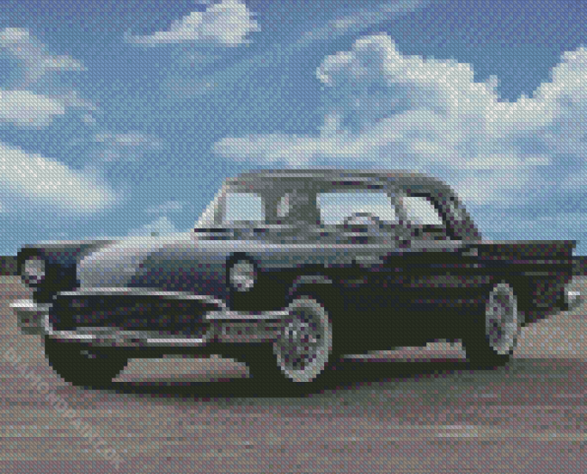 Black 1957 Thunderbird Diamond Painting