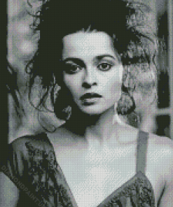 Black And White Helena Bonham Carter Diamond Painting