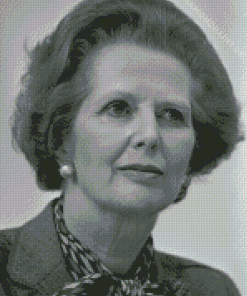 Black And White Margaret Thatcher Diamond Painting