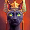 Black Egyptian Cat Diamond Painting