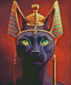 Black Egyptian Cat Diamond Painting