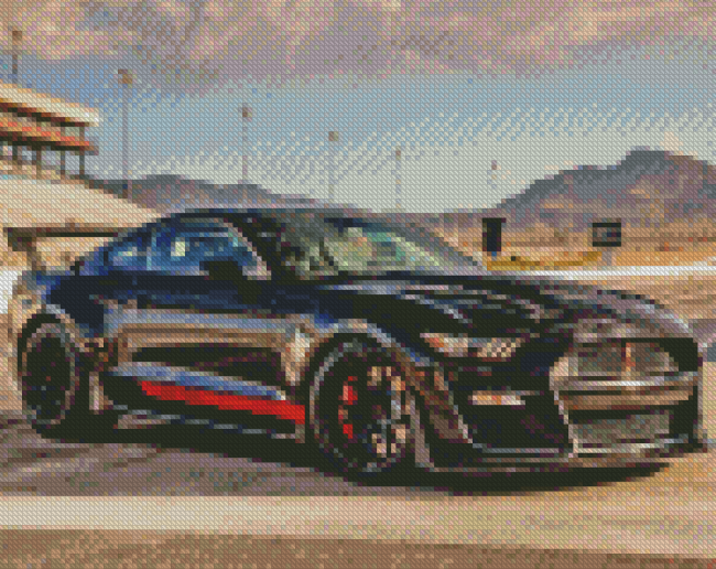 Black Mustang Shelby Gt500 Car Diamond Painting