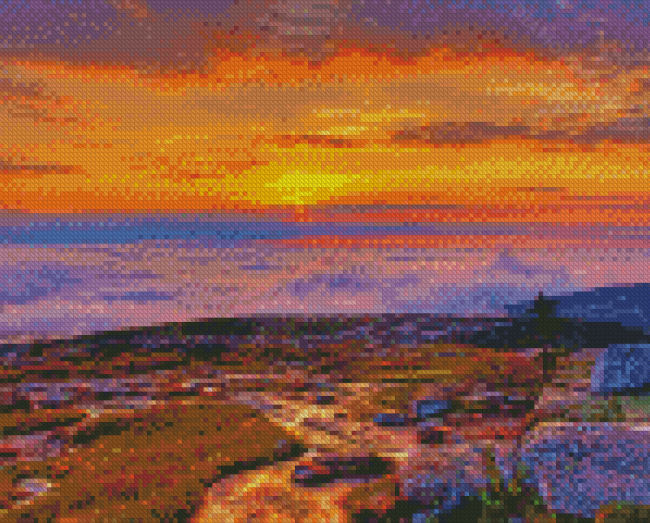 Cadillac Mountain Beautiful Landscape Diamond Painting