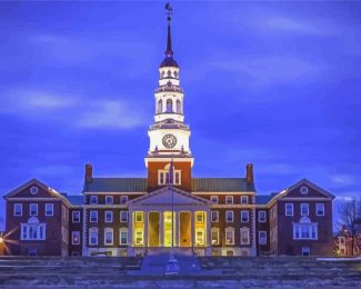 Colby College At Night Diamond Painting