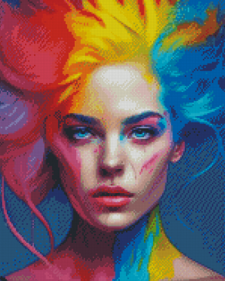 Colorful Lady Diamond Painting