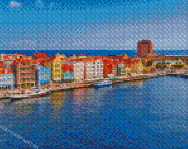 Curacao Buildings Diamond Painting