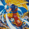 Dragon Ball Z Super Saiyan 3 Diamond Painting