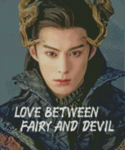 Love Between Fairy And Devil Character Poster Diamond Painting