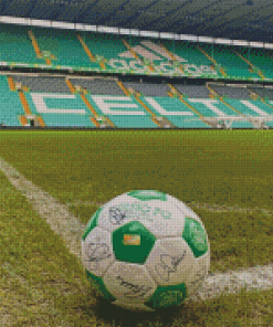 Foot Ball In Celtic Park Stadium Diamond Painting