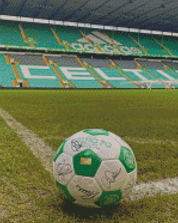 Foot Ball In Celtic Park Stadium Diamond Painting