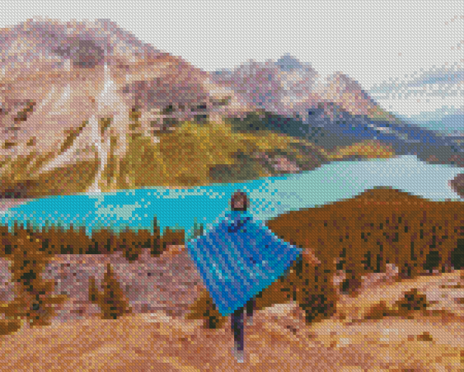 Lady In Jasper Canada Diamond Painting