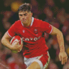 Louis Rees Zammit Wales Rugby Player Diamond Painting