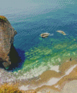 The Needles Island Beach Diamond Painting