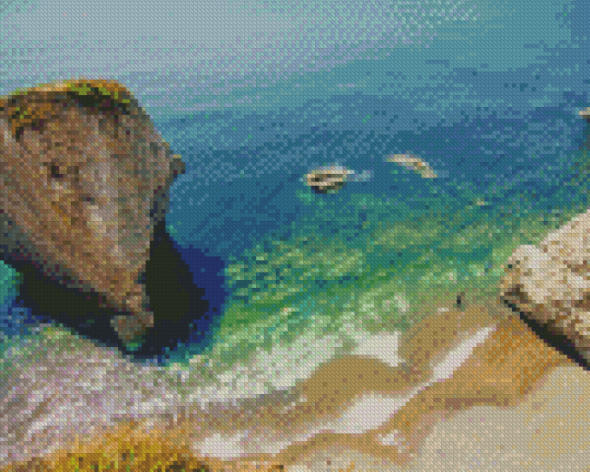 The Needles Island Beach Diamond Painting