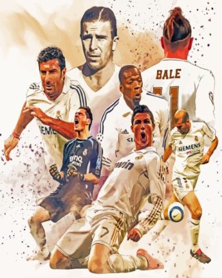 Real Madrid Players Art Diamond Painting