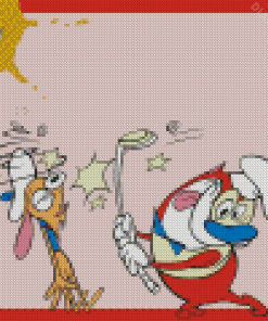 Ren And Stimpy Art Diamond Painting