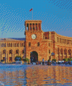Republic Square Armenian Building Diamond Painting