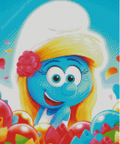 Smurf Girl Diamond Painting