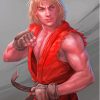 The Street Fighter Ken Masters Anime Diamond Painting