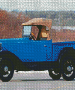 Vintage Blue Truck Diamond Painting