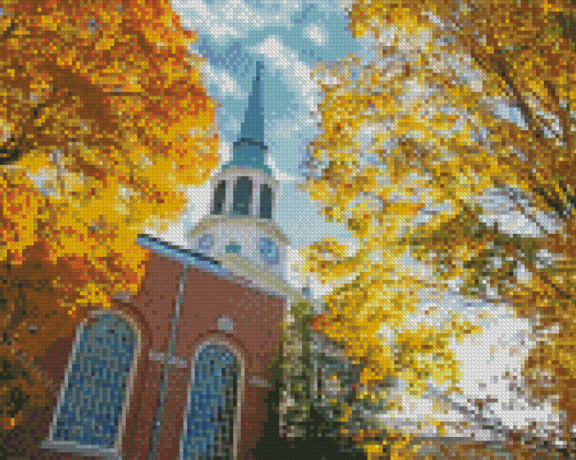 Wake Forest University Fall Diamond painting