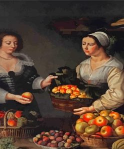 Women With Fruit Diamond Painting