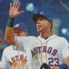 Astros Michael Brantley Player Left Fielder Diamond Painting