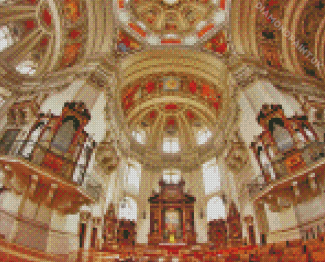 Austria Salzburg Cathedral Interior Diamond Painting