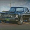 Black Plymouth Belvedere Diamond Painitng