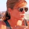 Close Up Sarah Connor Diamond Painting