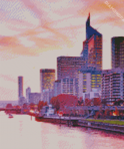Courbevoie At Sunset Diamond Painting
