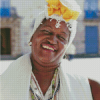 Cuban Woman With White Dress Ofsanteria Diamond Painting