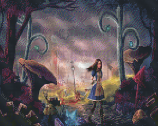 Dark Alice Diamond Painting