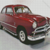 Dark Red 49 Ford Coupe Diamond Painting