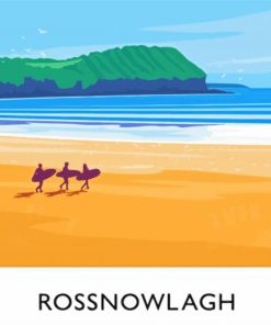 Donegal Rossnowlagh Ireland Poster Diamond Painting