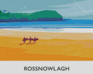 Donegal Rossnowlagh Ireland Poster Diamond Painting