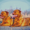 French Mastiff Dogs Diamond Painting