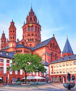 Germany Mainz Old Town City Diamond Paintign