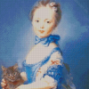 Girl And Kitten Diamond Painting