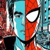 Illustration Andrew Garfield Spider Diamond Painting